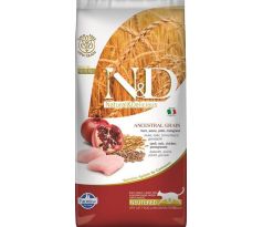 Farmina N&D cat AG adult, neutered, chicken, spelt, oats & pomegranate 5 kg