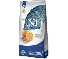 Farmina N&D cat OCEAN (GF) adult, herring & orange 10 kg
