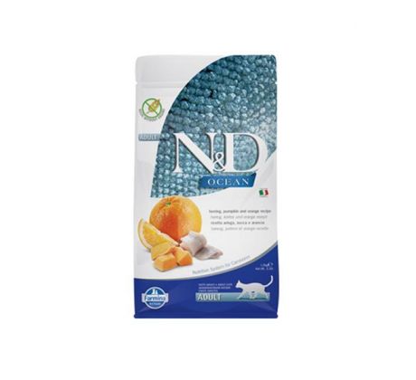 Farmina N&D cat OCEAN PUMPKIN (GF) adult, herring & orange 1,5 kg