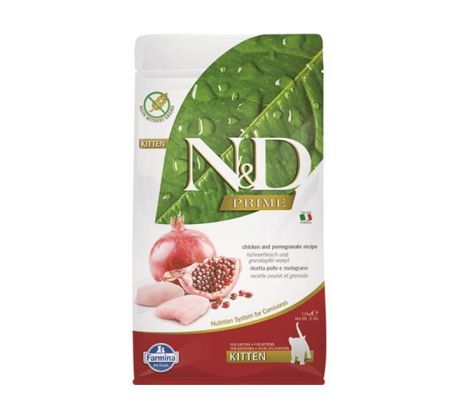Farmina N&D cat PRIME (GF) kitten, chicken & pomegranate 10 kg