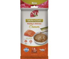 Pamlsok Farmina Creamy N&D Quinoa Cat Skin & Coat with Salmon Adult