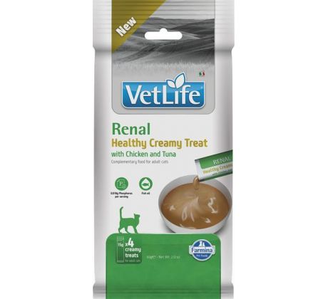 Pamlsok Farmina Creamy Vet Life Cat Renal with Chicken & Tuna 60 g