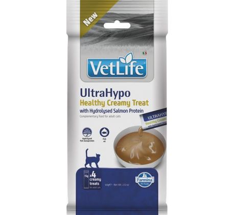 Pamlsok Farmina Creamy Vet Life Cat Ultrahypo with Hydrolysed Salmon Protein 60 g