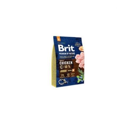 Brit Premium by Nature dog Junior M 15 kg