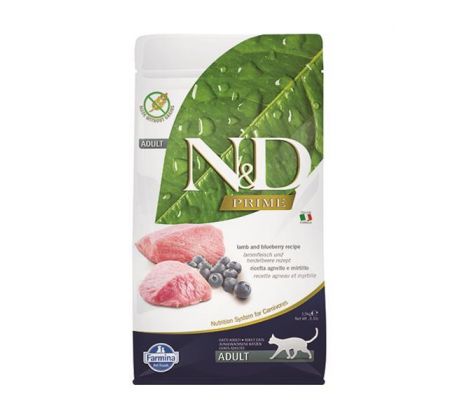 Farmina N&D Cat Prime Adult Lamb & Blueberry 1,5kg