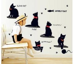 Samolepka na stenu 1x -dekoratívna/set= 1 objednávka podstielky